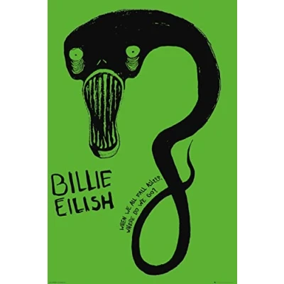 Afbeelding van Billie Eilish Poster Ghoul 91.5 X 61 Cm Multicolor