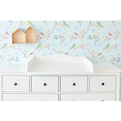 Afbeelding van KraftKids Wikkelopzetstuk wit geschikt voor brede HEMNES tot 160 cm breed met afdeklijst