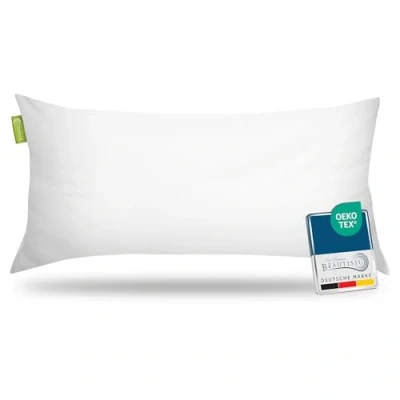 Afbeelding van Beautissu hoofdkussen slaapkamer kussen 40x80 cm medium zacht wasbaar anti allergie BeauNuit NK