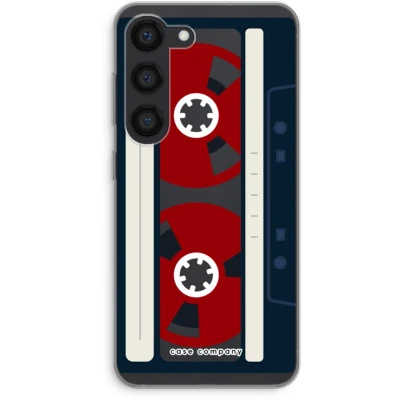 Afbeelding van Case Company® hoesje geschikt voor Samsung Galaxy S23 Here&#039;s your tape Soft Cover Telefoonhoesje Bescherming aan alle Kanten en Schermrand