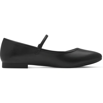 Afbeelding van Tamaris Ballerina&#039;s met enkelbandjes, Dames, Maat: 40, Black matt Schoenen