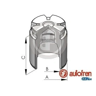 Afbeelding van AUTOFREN SEINSA D025124 Zuiger, remklauw 43 Achteras LUCAS/TOKICO