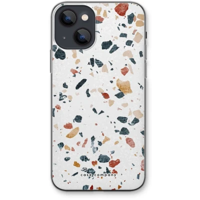 Afbeelding van Case Company® hoesje geschikt voor iPhone 13 mini Terrazzo N4 Soft Cover Telefoonhoesje Bescherming aan alle Kanten en Schermrand