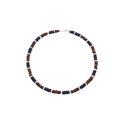 Afbeelding van Kuzzoi Heishi Vintage Surfer Ketting, Heren, Maat: 42, Schwarz