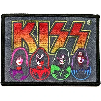Afbeelding van Kiss Faces &amp; Icons Patch Zwart
