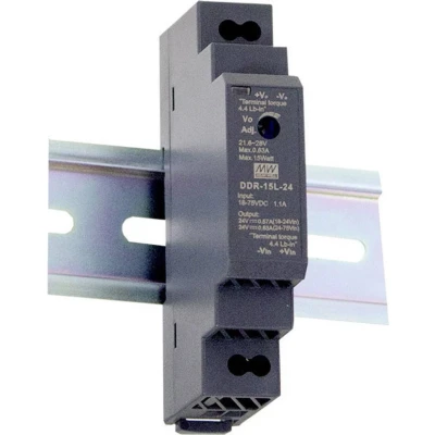 Afbeelding van Mean Well DDR 15L 3.3 DIN rail DC/DC converter V/DC 4.5 A 15 W Aantal uitgangen: 1 x Inhoud: stuk(s)