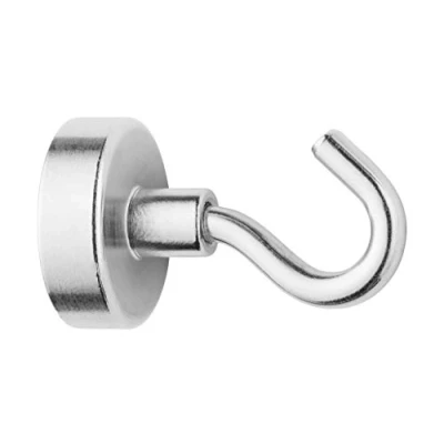 Afbeelding van Magneet Westcott met haak 25mm zilver. Trekkracht / 15kg
