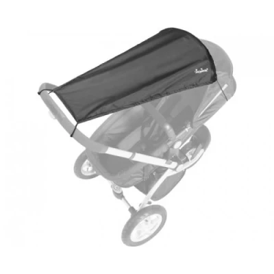 Image de Playshoes Serviette de soleil protection UV poussette noir