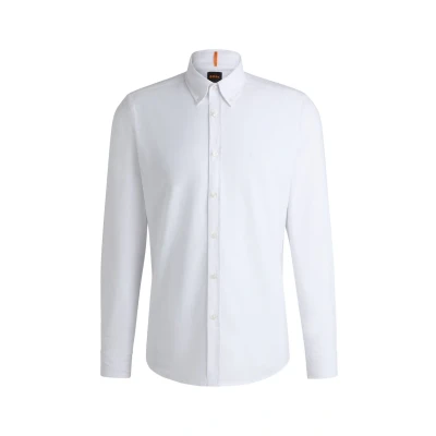 Afbeelding van BOSS Rickert Overhemd, Heren, Maat: XL, White