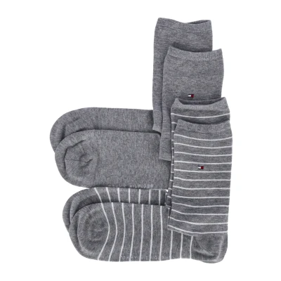 Afbeelding van Tommy hilfiger kousen voor dames grijs maat 39 42