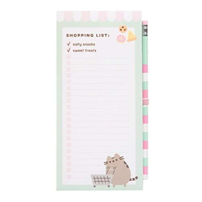 Afbeelding van Grupo Erik Magnetisch notitieblok Pusheen Magnetische boodschappenlijst voor koelkast met potlood afneembare bladen 10 x 21 cm, to do list