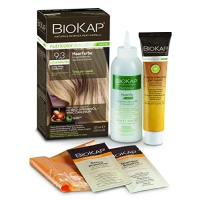 Afbeelding van BIOKAP 10 min haarkleur 9.3 extra licht goudblond, 135 ml