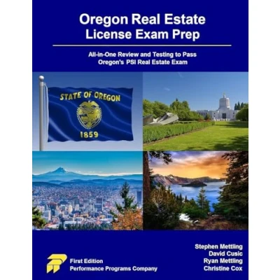 Afbeelding van Oregon Real Estate License Exam Prep: All in One Review and Testing to Pass Oregon&#039;s PSI