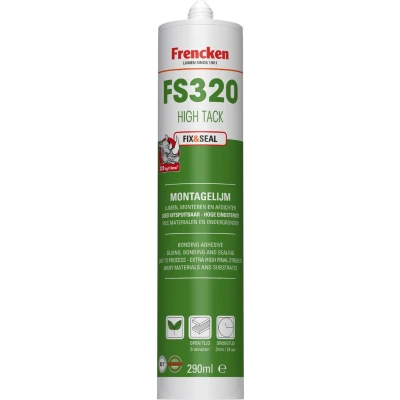 Afbeelding van Frencken FS320 High Tack 290ml Fix&amp;Seal montagelijm Wit