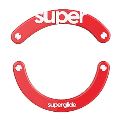 Afbeelding van Superglide2 Snelste en gladste bestuurbare snelheidsoppervlak voor muis van ultrasterk glas, gladde duurzame zool Logitech G703 / G603 G403 [rood]