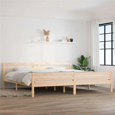 Afbeelding van Bedframe massief hout 200x200 cm