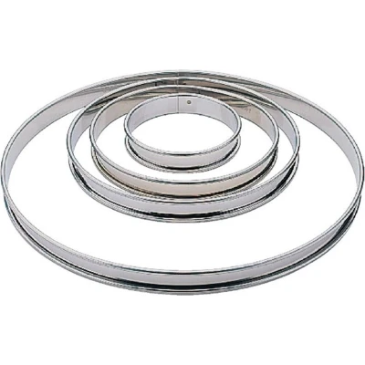 Afbeelding van Matfer Bourgeat platte RVS taartring glad 20cm
