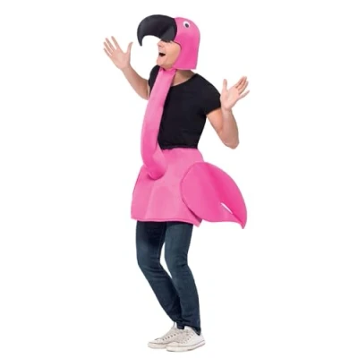 Afbeelding van Flamingo kostuum Carnavalskleding mannen/vrouwen onesize