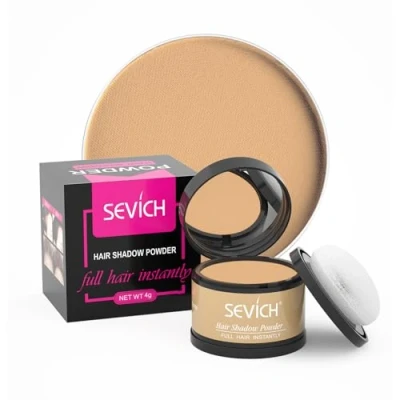 Image de Sevich poudre de naissance des cheveux, dissimule instantanément la perte retouche racine, ombre à cheveux pour homme et femme, gris clairsemés