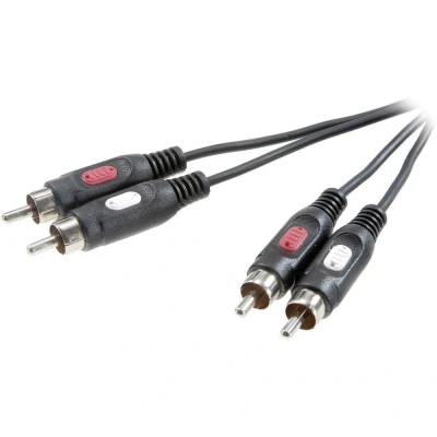 Afbeelding van SpeaKa Professional SP 7869768 Cinch Audio Aansluitkabel [2x stekker 2x stekker] 2.50 m Zwart