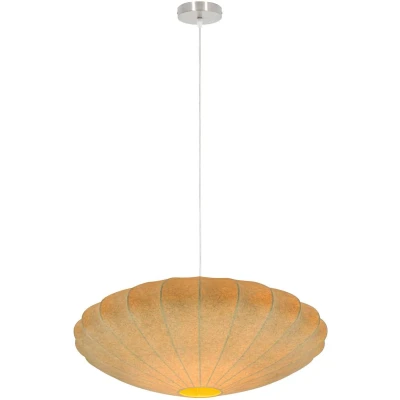 Afbeelding van Light&amp;living Hanglamp Ø60x26 cm FAY bruin
