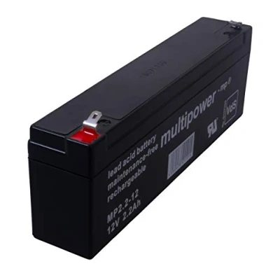 Afbeelding van MultiPower MP2.2 12 loodaccu 12,0 V 2200 mAh met 4,8 mm aansluitingen
