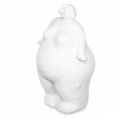 Afbeelding van Decoratieve figuren Wit Dolomite 14 x 25 11 cm (6 Stuks) Vrouw Staand