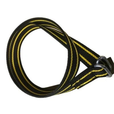 Afbeelding van Halsband nylon zwart met knelgesp 130 cm