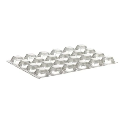 Afbeelding van Home Xpert CLEAR meubelstootkussens, vierkant, 12,6 x mm, hoogte 5,8 transparant, 24 stuks