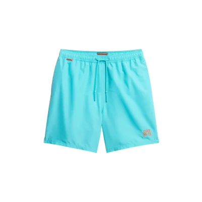Afbeelding van Superdry Essential INCH Zwemshorts, Heren, Maat: Large, Aquamarine blue