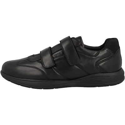 Afbeelding van Geox Sneakers laag, Heren, Maat: 44, Black Leer