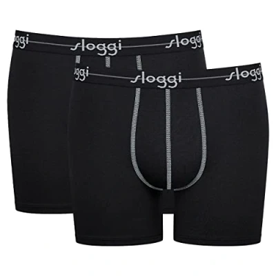 Afbeelding van Sloggi 2ER Packstart C2P BOX Onderbroeken, Heren, Maat: XL, Schwarz