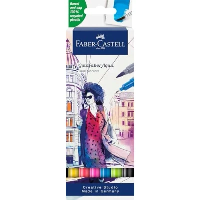 Image de Boîte 6 Feutres Faber Castell Goldfaber Aqua