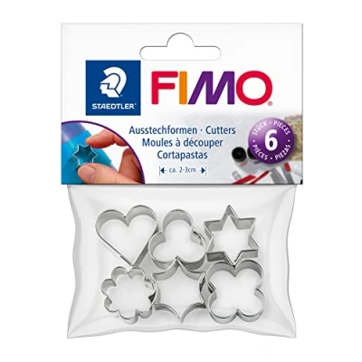Afbeelding van Fimo 6 metalen uitsteekvormen