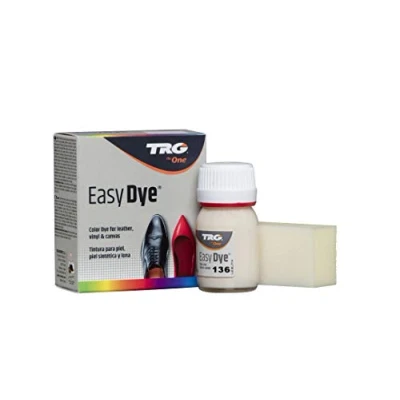 Afbeelding van TRG The One Kleuring voor leren schoenen en accessoires van leer, canvas kunstleer met sponsapplicator Easy Dye, 25 ml, Beige 136 Ivoor