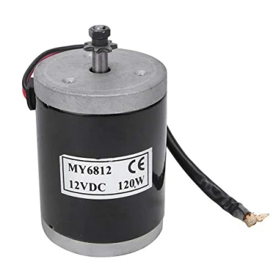 Afbeelding van Elektrische borstelmotor, kleine borstelmotor met hoge snelheid, 12 V, 120 W, motor DC transmissie permanente magneet MY6812 riemschijf