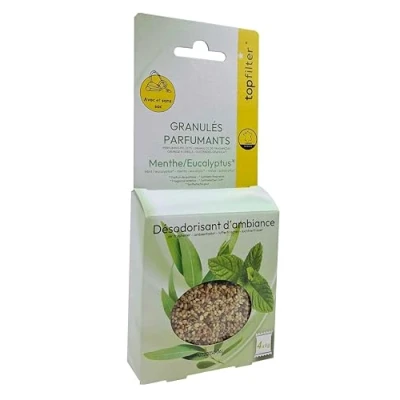 Afbeelding van TopFilter 0720150 geurzak voor stofzuiger, munt/eucalyptus, geur luchtverfrisser van maïs, parfum, 4 stuks