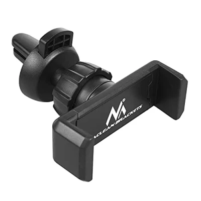 Image de Support de téléphone voiture Maclean, universel, pour grille ventilation, espacement min/max : 54 / 87mm matière ABS, MC 322