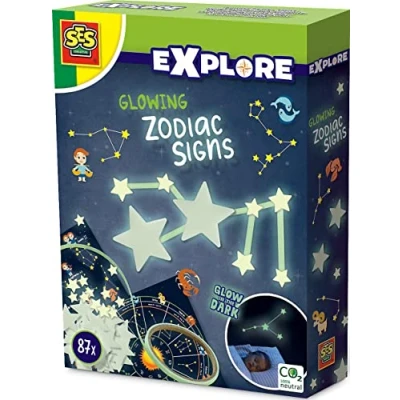 Afbeelding van SES Explore Glowing sterrenbeelden glow in the dark sterren en tape