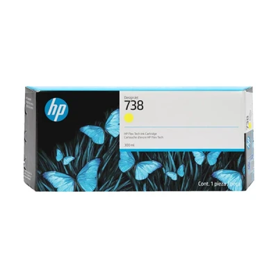 Image de Cartouche d’encre DesignJet HP 738, jaune, 300 ml