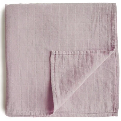 Afbeelding van Mushie inbakerdoek soft mauve