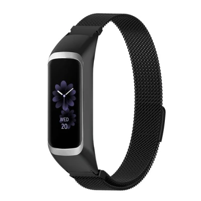 Afbeelding van Milanese band Zwart Samsung Galaxy Watch Fit 2