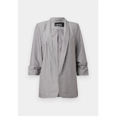 Afbeelding van Pieces Pcbosella Blazer, Dames, Maat: XXL, Light grey melange