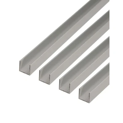 Afbeelding van GAH Alberts 471941 U profiel aluminium zilver geanodiseerd 1000 x 15 mm