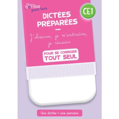 Image de Cahiers Bordas pour tous Dictées CE1 2023 Cahier corrigé