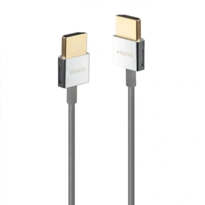 Image de Lindy Ultra High Speed câble HDMI mâle pour 50 cm blindé noir mince, rond, support 8K60Hz (7680 x 4320), 4K120Hz (3840 2160), prise en charge HDR