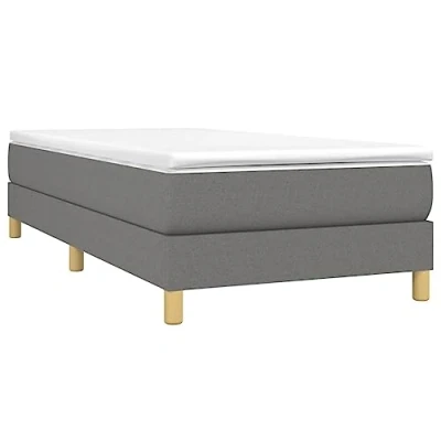 Afbeelding van Boxspringframe stof donkergrijs 80x200 cm