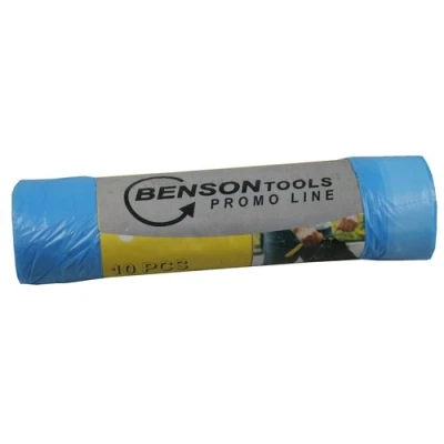 Afbeelding van Benson Vuilniszak 60 liter met Trekband 12.5 Mic 10 stuks