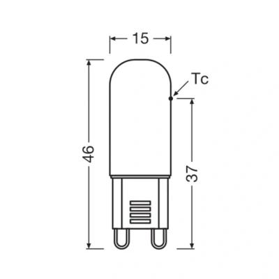 Afbeelding van Osram LED Capsule G9 Helder 1.8W 200lm 827 Zeer Warm Wit Vervangt 20W