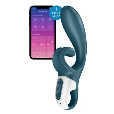 Afbeelding van Satisfyer Hug Me Rabbit Vibrator Blauw